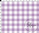 Fig Large Gingham Patterned Fabric
