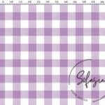 Fig Large Gingham Patterned Fabric