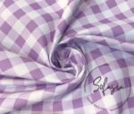 Fig Small Gingham Patterned Fabric - Image 3