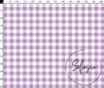 Fig Small Gingham Patterned Fabric