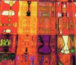 Fire Patchwork Patterned Fabric - Image 3
