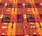 Fire Patchwork Patterned Fabric - Image 4