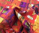 Fire Patchwork Patterned Fabric - Image 5