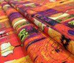 Fire Patchwork Patterned Fabric - Image 7