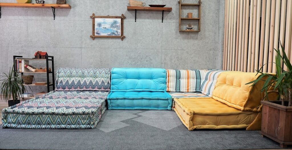 Low Profile Floor Sofas – Modular Seating With Comfort Focus 2 low seating set