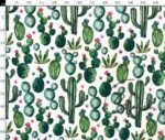 Floral Cactus Patterned Sofa and Curtain Fabric - Image 5