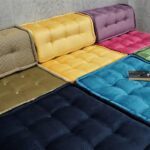 Colorful Pit Couch Sectional, Foldable Floor Cushion Bed