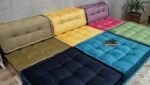 Colorful Pit Couch Sectional, Foldable Floor Cushion Bed