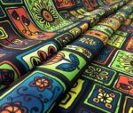 Framed Patchwork Ethnic Patterned Fabric - Image 8