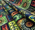 Framed Patchwork Ethnic Patterned Fabric - Image 9