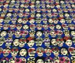 Frida Skull Pop Art Patterned Fabric - Image 4