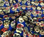 Frida Skull Pop Art Patterned Fabric - Image 5