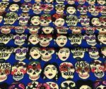 Frida Skull Pop Art Patterned Fabric - Image 6