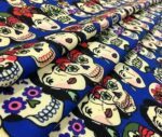 Frida Skull Pop Art Patterned Fabric - Image 7