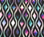 Fuchsia Blue Baklava Ikat Fabric - Image 3