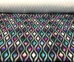 Fuchsia Blue Baklava Ikat Fabric - Image 4