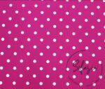Fuchsia Fabric with White Polka Dots - Image 3