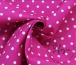 Fuchsia Fabric with White Polka Dots - Image 4