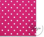 Fuchsia Fabric with White Polka Dots - Image 5