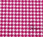 Fuchsia Houndstooth Fabric - Image 3