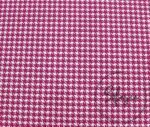 Fuchsia Houndstooth Fabric