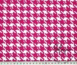 Fuchsia Houndstooth Fabric - Image 4