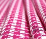 Fuchsia Houndstooth Fabric - Image 6