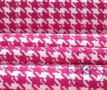 Fuchsia Houndstooth Fabric - Image 7