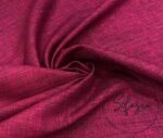 Fuchsia Linen Look Fabric - Image 4