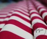 Fuchsia Thick Striped Fabric - Image 7