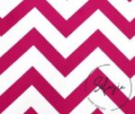 Fuchsia White Zigzag Patterned Curtain and Sofa Fabric - Image 5