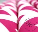 Fuchsia White Zigzag Patterned Curtain and Sofa Fabric - Image 7