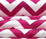Fuchsia White Zigzag Patterned Curtain and Sofa Fabric - Image 8