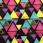Geometric Colorful Triangles Pattern Fabric