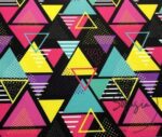 Geometric Colorful Triangles Pattern Fabric - Image 4