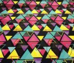 Geometric Colorful Triangles Pattern Fabric - Image 5