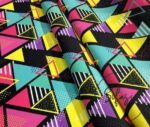 Geometric Colorful Triangles Pattern Fabric - Image 7