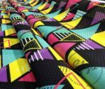 Geometric Colorful Triangles Pattern Fabric - Image 8