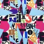Geometric Letters Patterned Fabric