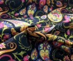 Gold Color Paisley Patterned Fabric - Image 5