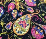 Gold Color Paisley Patterned Fabric - Image 6
