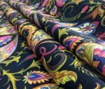 Gold Color Paisley Patterned Fabric - Image 8