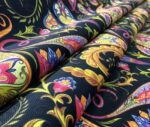 Gold Color Paisley Patterned Fabric - Image 9