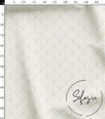 Gold Striped Geometric Pattern Fabric - Image 3