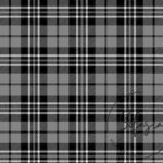 Gray Black Checkered Pattern Fabric