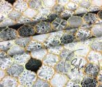 Gray Black Motif Moroccan Patterned Fabric - Image 4