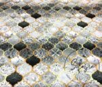 Gray Black Motif Moroccan Patterned Fabric - Image 5
