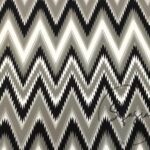 Gray Black Transitional Zigzag Fabric