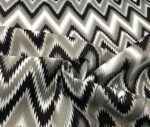 Gray Black Transitional Zigzag Fabric - Image 5