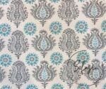 Gray Damask Patterned Background Curtain Fabric - Image 4